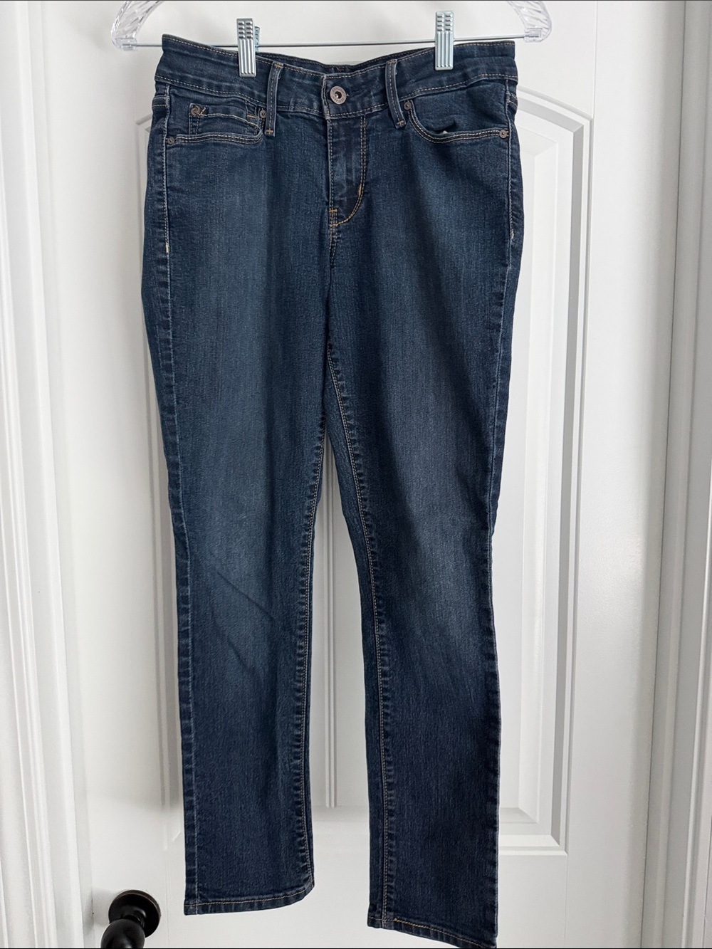 Denizen from Levi's Straight-Leg Dark Blue Jeans